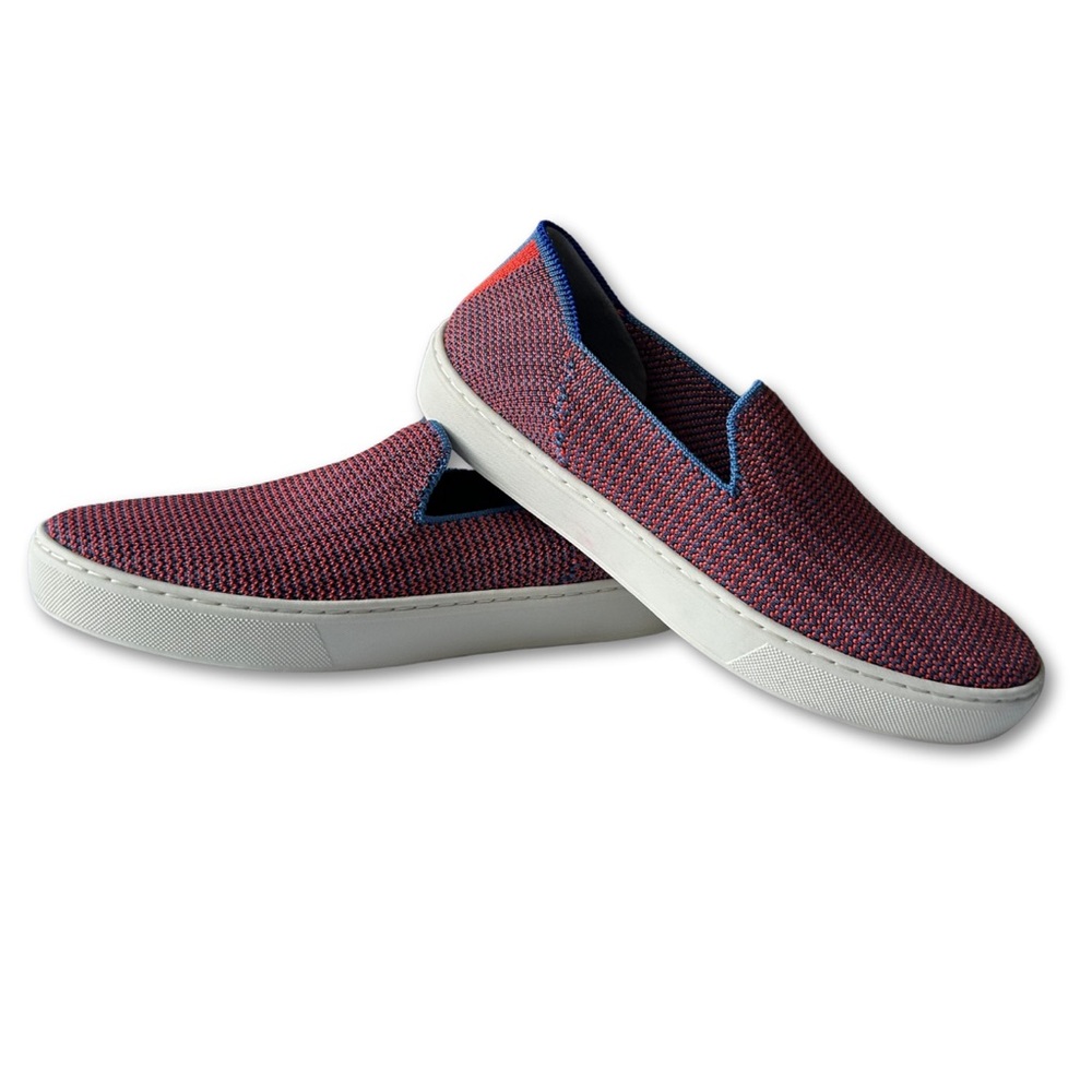 Rothy's Red and Blue Slip-On Shoes